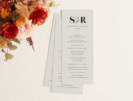 Wedding Programs