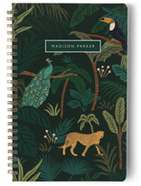 This is a green journal by Elly called Wild Spirit with standard printing on premium cover stock in notebook.