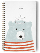 This is a blue journal by Ekaterina Romanova called Brave Bear with standard printing on premium cover stock in notebook.