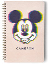 This is a pink journal by Igor called Glitch | Mickey Mouse with standard printing on premium cover stock in notebook.