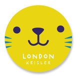 This is a yellow name label by Lori Wemple called Kitty with standard printing on waterproof sticker paper in sticker.